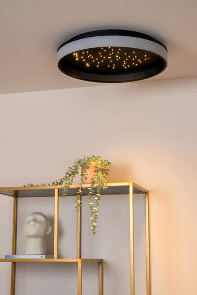 LED Deckenleuchte Estreja - Stahl - Schwarz