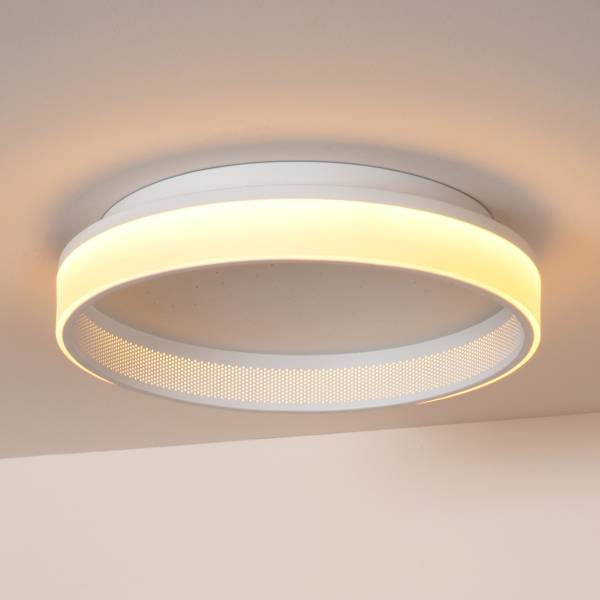 LED Deckenleuchte Estreja - Stahl - Weiß