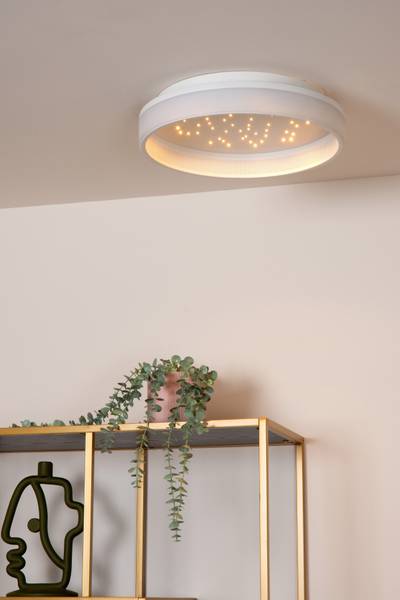 LED Deckenleuchte Estreja - Stahl - Weiß