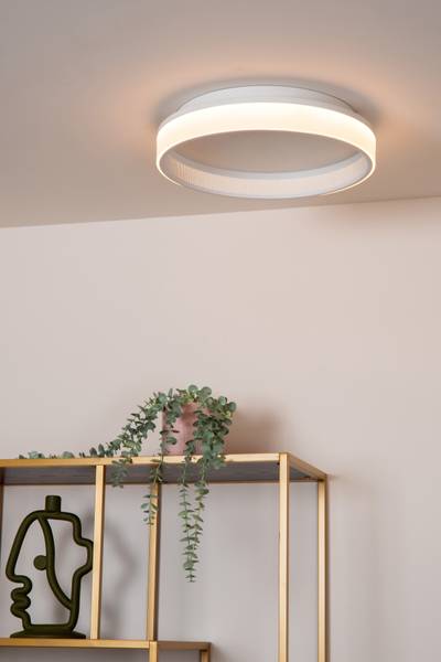 LED Deckenleuchte Estreja - Stahl - Weiß