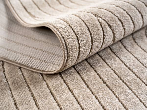 Kurzflorteppich Nova 1201 - Polypropylen - Beige - 80 x 150 cm