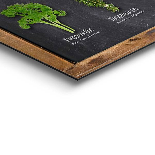 Wandbild Küchenkräuter - MDF - Grün - 40 x 50 cm