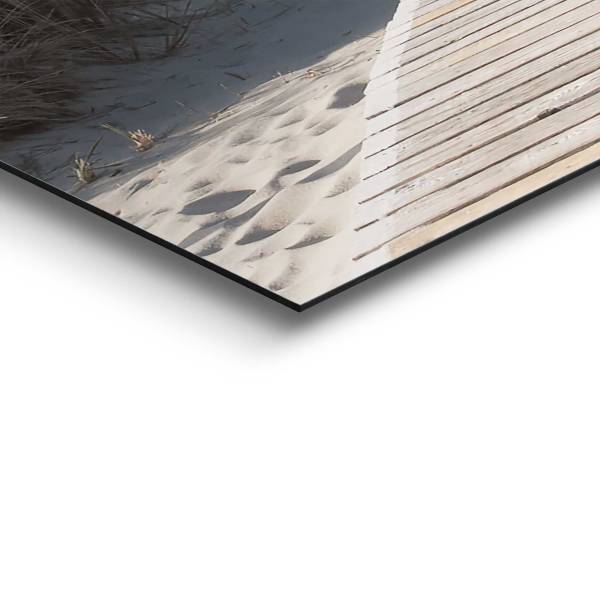 Wandbild Weg Zum Meer - MDF - Blau - 40 x 50 cm