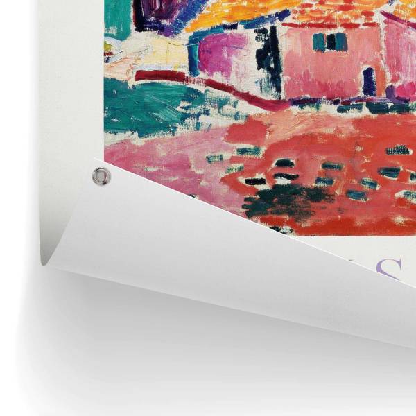 Outdoor-Poster Les Toits De Collioure - Polyester- Mehrfarbig - 60 x 80 cm