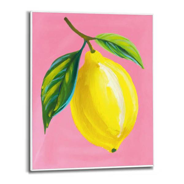 Gerahmtes Bild Juicy Lemon - MDF - Gelb - 40 x 50 cm