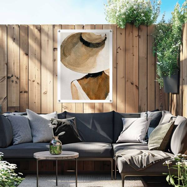 Outdoor-Poster Summer Shades - Polyester- Beige - 60 x 80 cm