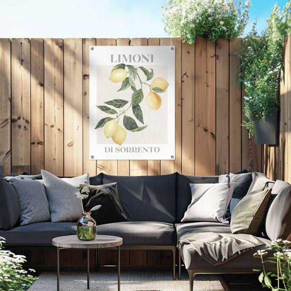 Outdoor-Poster Limoni - Polyester- Gelb - 60 x 80 cm
