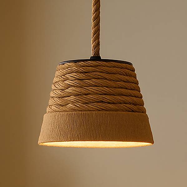 Pendelleuchte Coen - Rattan - 1-flammig