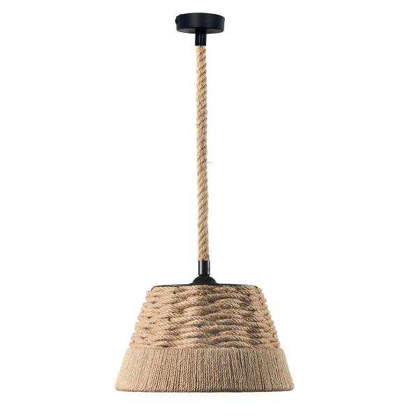 Pendelleuchte Coen - Rattan - 1-flammig