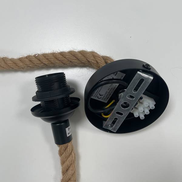 Pendelleuchte Coen - Rattan - 1-flammig