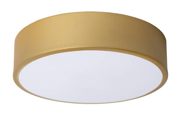 Deckenleuchte Unar - Acrylglas - Gold - Durchmesser: 20 cm