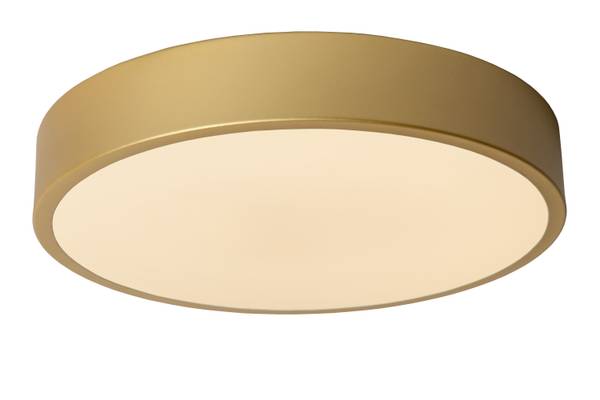 Deckenleuchte Unar - Acrylglas - Gold - Durchmesser: 30 cm