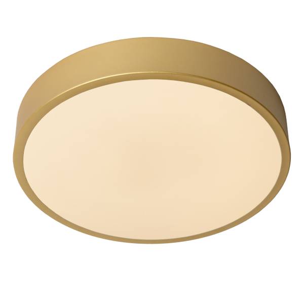 Deckenleuchte Unar - Acrylglas - Gold - Durchmesser: 30 cm
