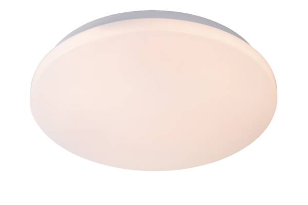 Deckenleuchte Otis Rund - Acrylglas - Weiß - Durchmesser: 26 cm