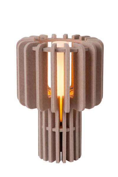 Tischleuchte Rollo - Filz - Beige