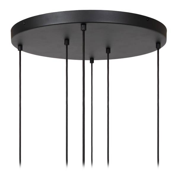 Pendelleuchte Joanet Typ A - Opalglas - Messing - Flammenanzahl: 6