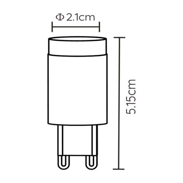 LED Leuchtmittel G9 Typ A - Keramik - Weiß