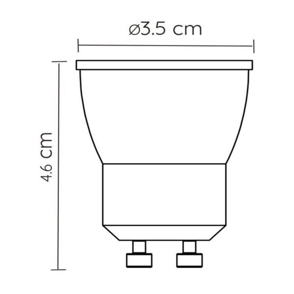 LED Leuchtmittel MR11 Typ B - Keramik - Schwarz