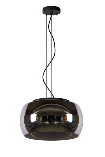 Pendelleuchte Olivia - Opalglas - Grau - Durchmesser: 40 cm