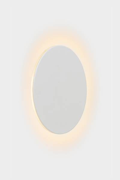 LED Wandleuchte Eklyps - Aluminium - Weiß - Durchmesser: 15 cm