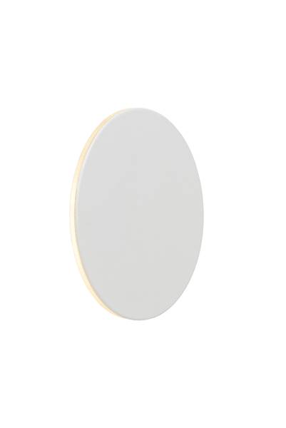 LED Wandleuchte Eklyps - Aluminium - Weiß - Durchmesser: 15 cm