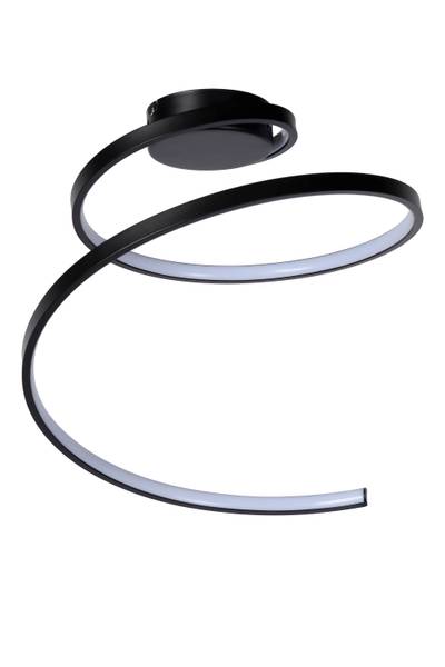 Deckenleuchte Maxence - Aluminium - Weiß - Schwarz