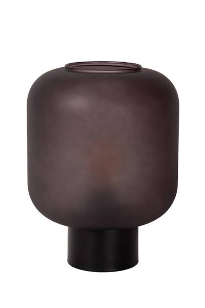 Tischleuchte Eloise - Aluminium / Opalglas - Schwarz
