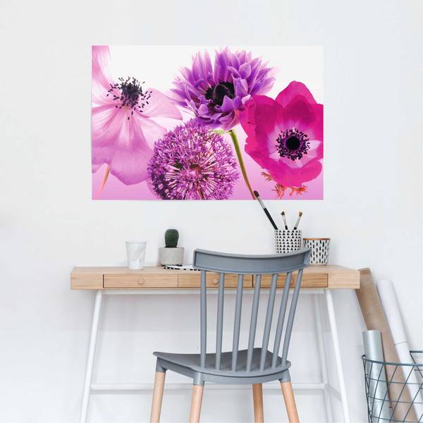 Poster Lila Sommer - Papier - Lila - 61 x 91,5 cm
