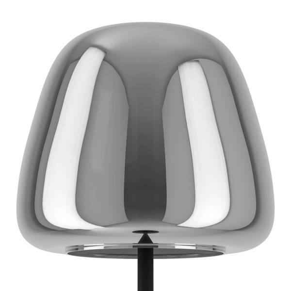 LED-Stehleuchte Alfero - Rauchglas / Stahl - 1-flammig