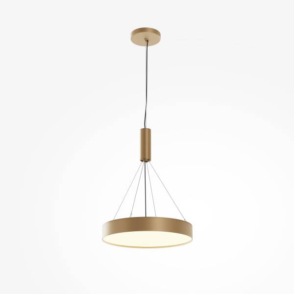 LED-Deckenleuchte Zon - Aluminium - 1-flammig - Gold - Durchmesser: 40 cm