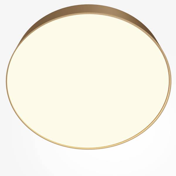 LED-Deckenleuchte Zon - Aluminium - 1-flammig - Gold - Durchmesser: 40 cm