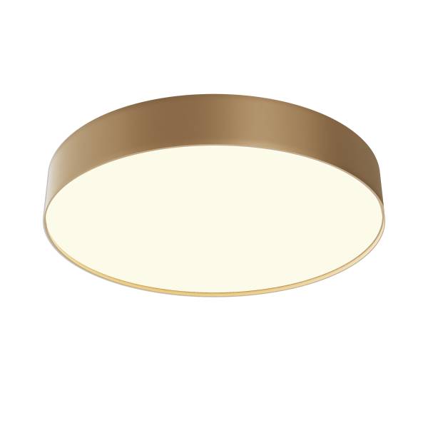 LED-Deckenleuchte Zon - Aluminium - 1-flammig - Gold - Durchmesser: 40 cm