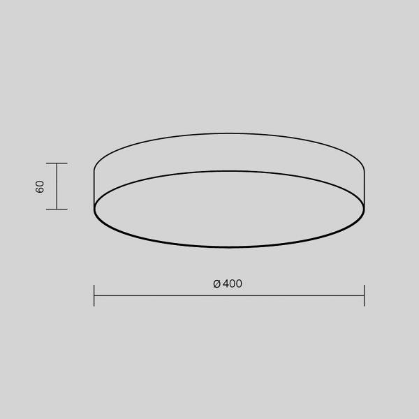 LED-Deckenleuchte Zon - Aluminium - 1-flammig - Gold - Durchmesser: 40 cm