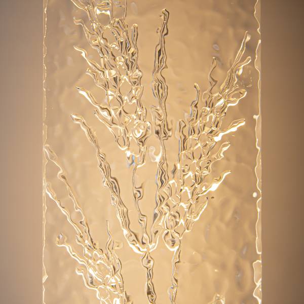 LED-Wandleuchte Ornate - Glas / Edelstahl - 1-flammig