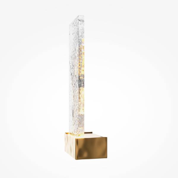 LED-Wandleuchte Ornate - Glas / Edelstahl - 1-flammig