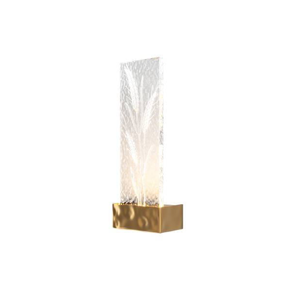 LED-Wandleuchte Ornate - Glas / Edelstahl - 1-flammig