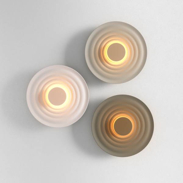 LED-Wandleuchte Nami - Aluminium - 1-flammig - Beige