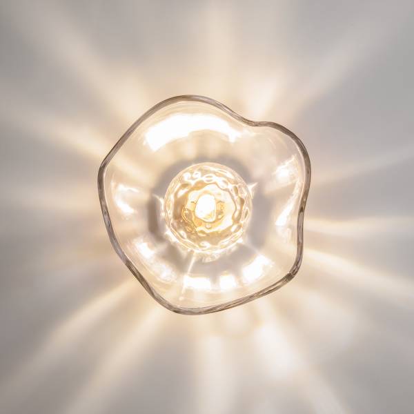 Wandleuchte Miracle Typ A - Klarglas / Mischmetall - 1-flammig