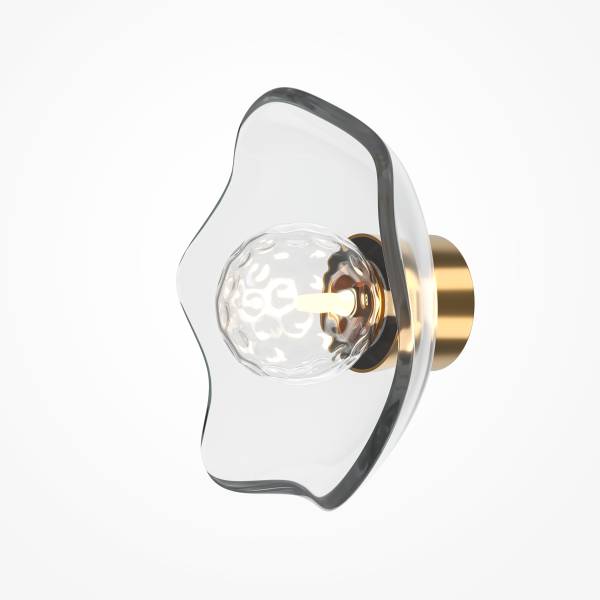 Wandleuchte Miracle Typ A - Klarglas / Mischmetall - 1-flammig