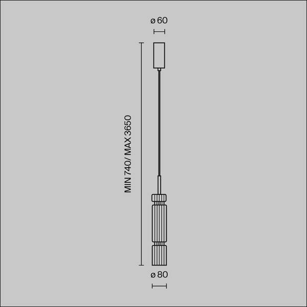 LED-Pendelleuchte Ordo Typ A - Farbglas / Metall - 1-flammig - Gold