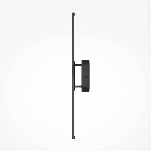 LED-Wandleuchte Renaissance - Silikon / Metall - 1-flammig - Schwarz