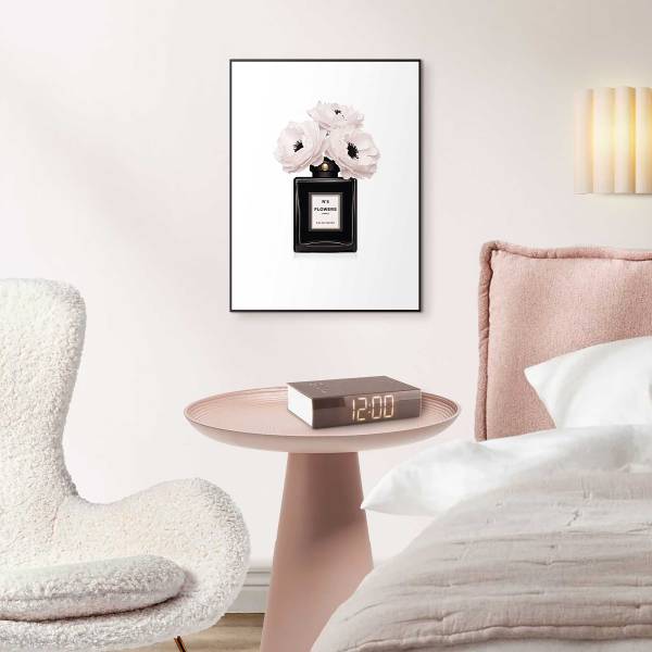 Kunstdruck Beauty Bottle - MDF - Schwarz / Weiß