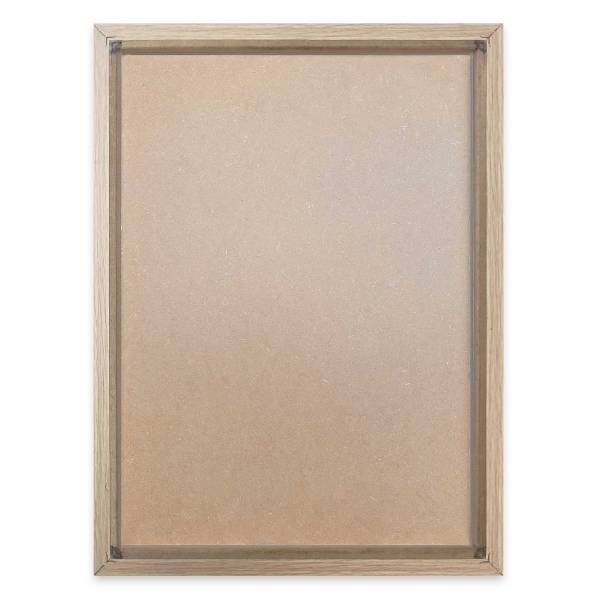 Holzbild Blumen - MDF - Weiß / Braun