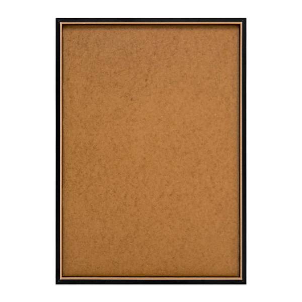 Kunstdruck Glamour Flower - MDF - Schwarz / Beige