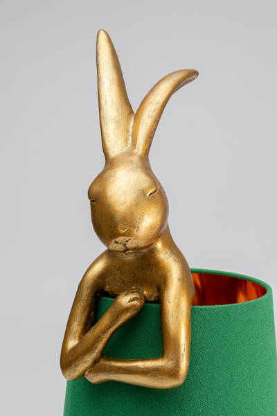 Tischleuchte Animal Rabbit Typ B - Stahl / Polyresin - Grün