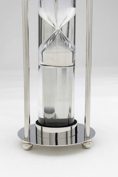 Sanduhr Tempo - Stahl / Klarglas - Silber