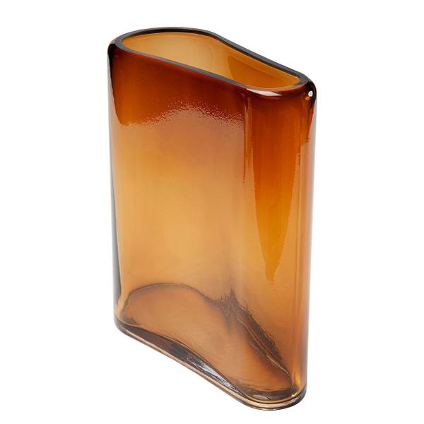 Vase Grazioso - Farbglas - Braun - Höhe: 32 cm