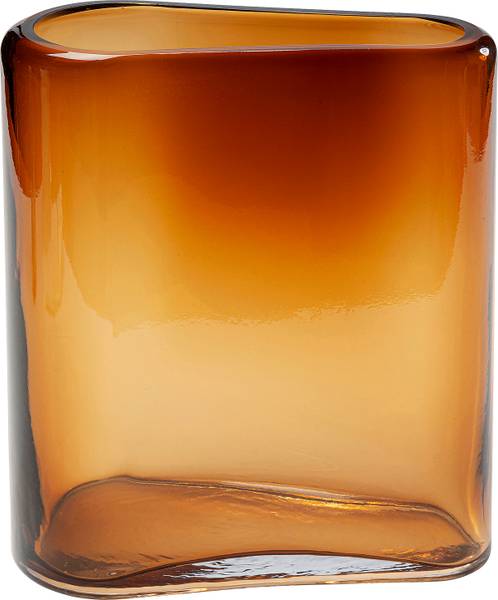 Vase Grazioso - Farbglas - Braun - Höhe: 32 cm