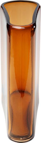 Vase Grazioso - Farbglas - Braun - Höhe: 32 cm