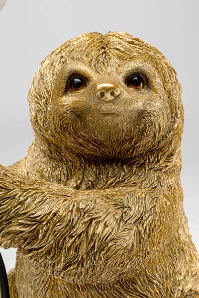 Tischleuchte Animal Sloth - Polyresin / Polyester - Gold